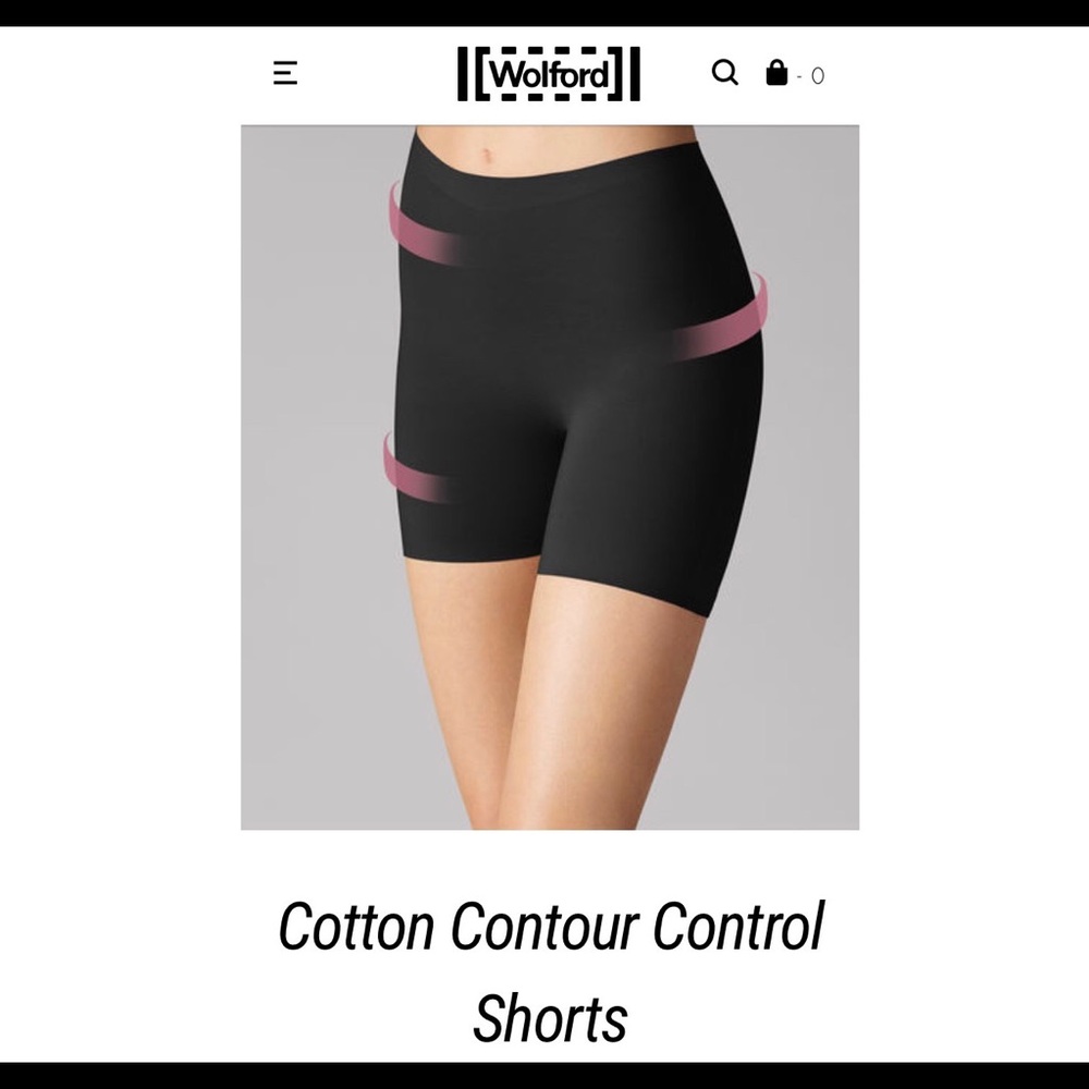 NWT Wolford Cotton Contour Control Shorts 6